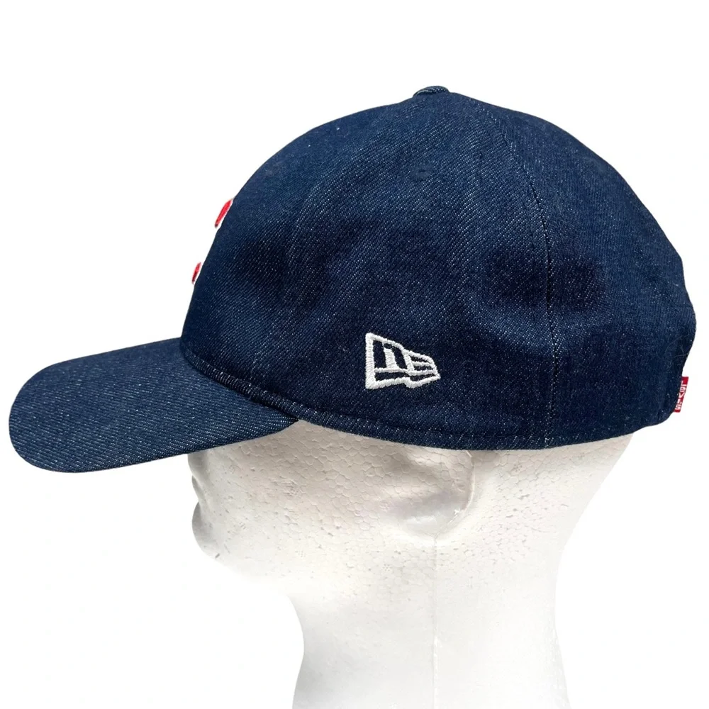 Levi’s x Chicago Cubs MLB‎ Collection Blue Denim Baseball Cap Hat New Era